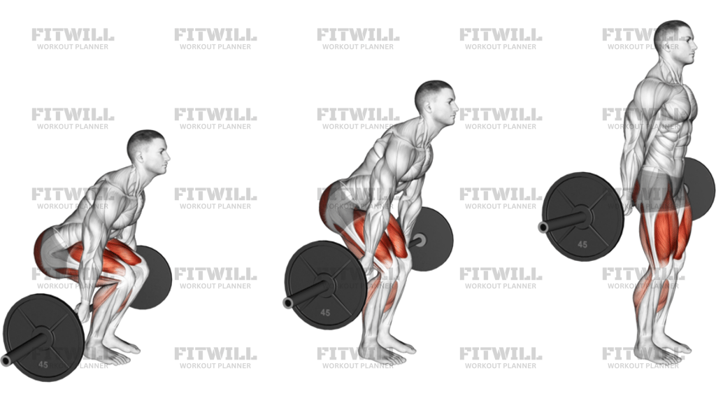Barbell Behind The Back Deadlift