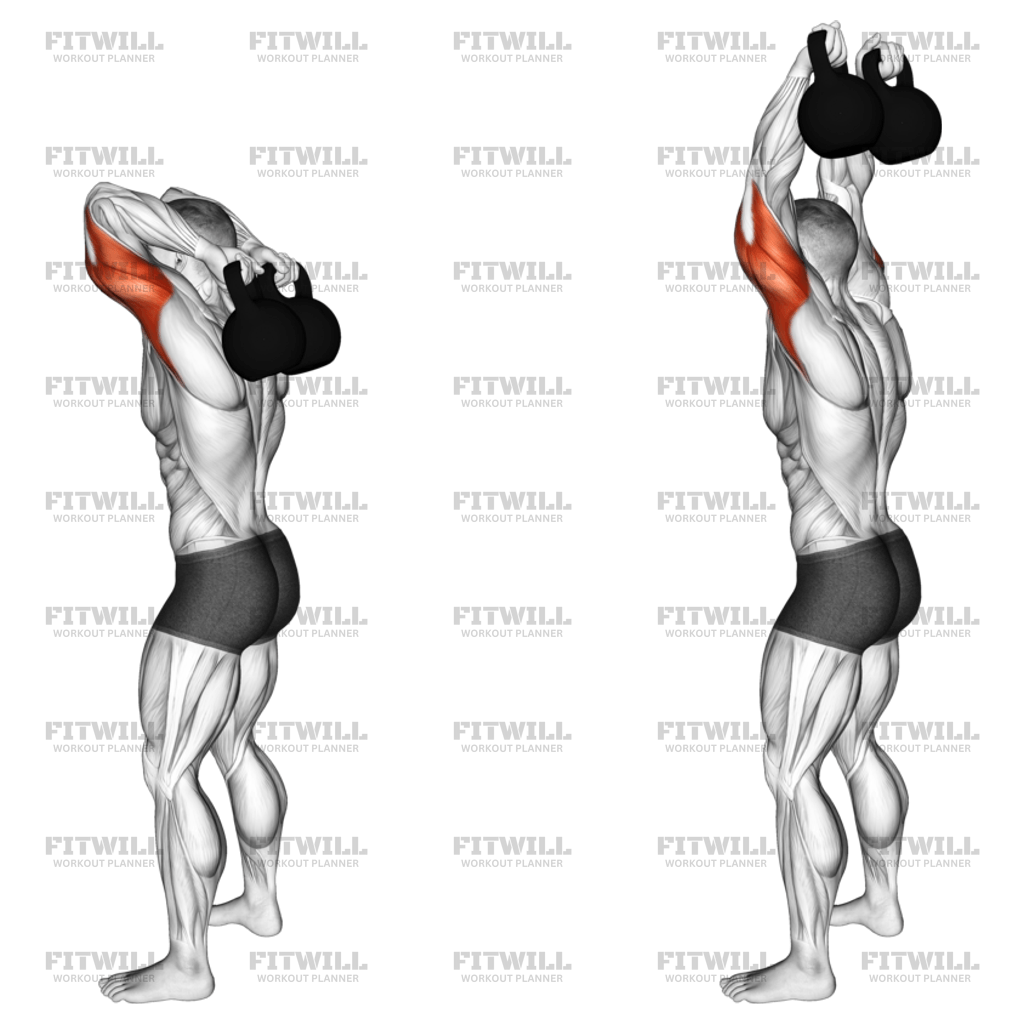 Kettlebell overhead tricep extension sale