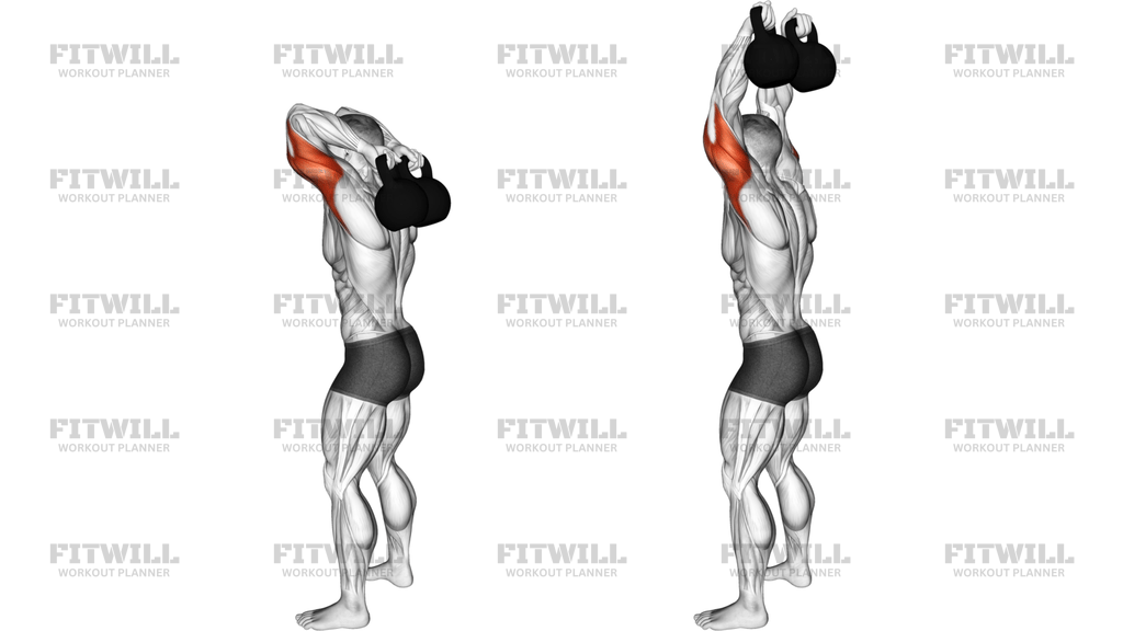 Kettlebell Overhead Triceps Extension