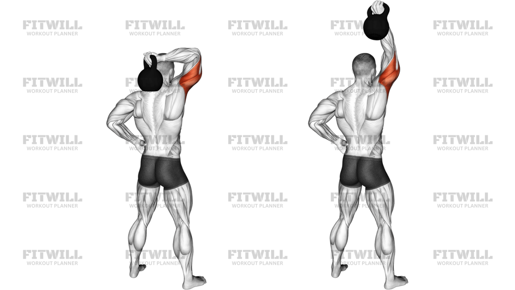 Kettlebell Standing One-Arm Extension