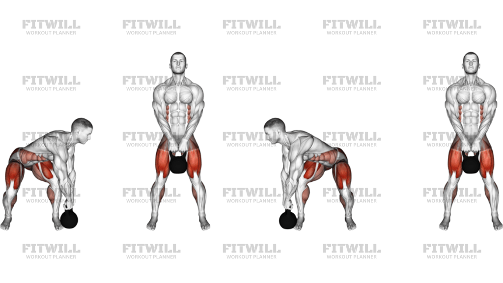 Kettlebell Rotational Deadlift