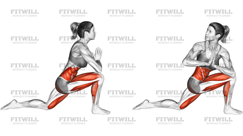 Twisted Leg Lunge Pose