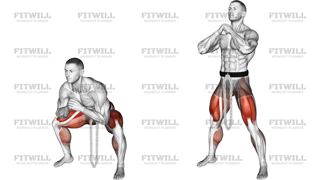 Weighted Chain Sumo Deadlift