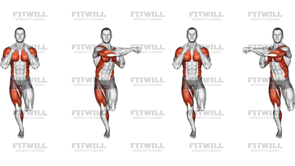 Single Leg Balance Cross Punch