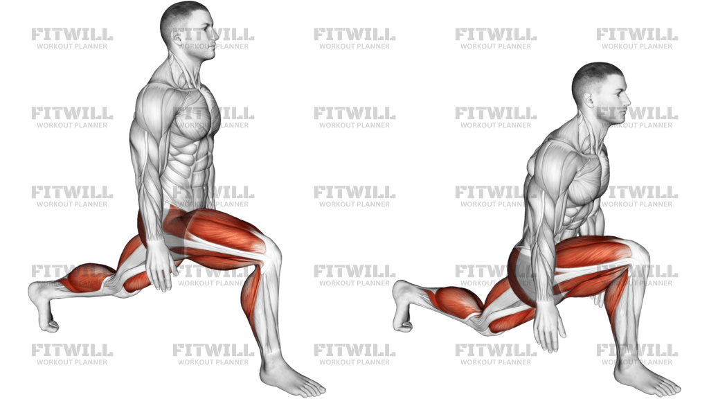 Low Lunge Left Side