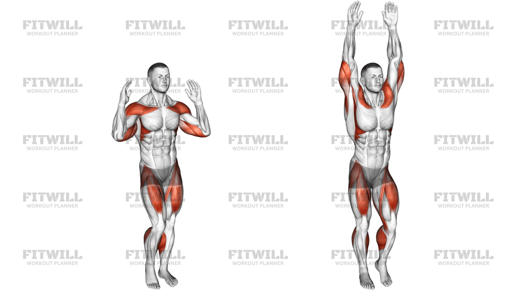 Arm Raise Step In Place