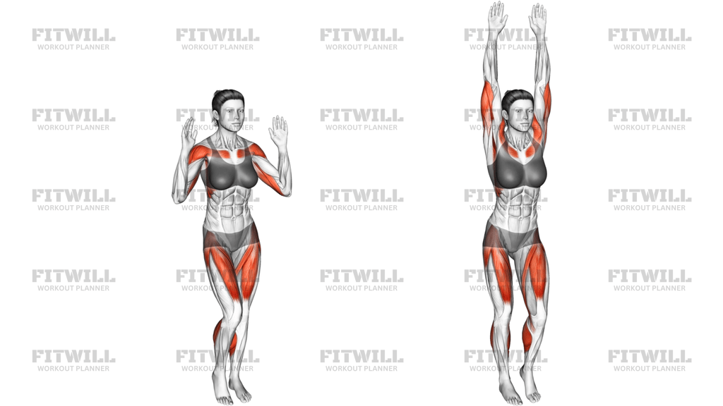 Arm Raise Step In Place
