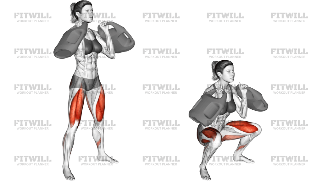 Bottle Weighted Front Squat