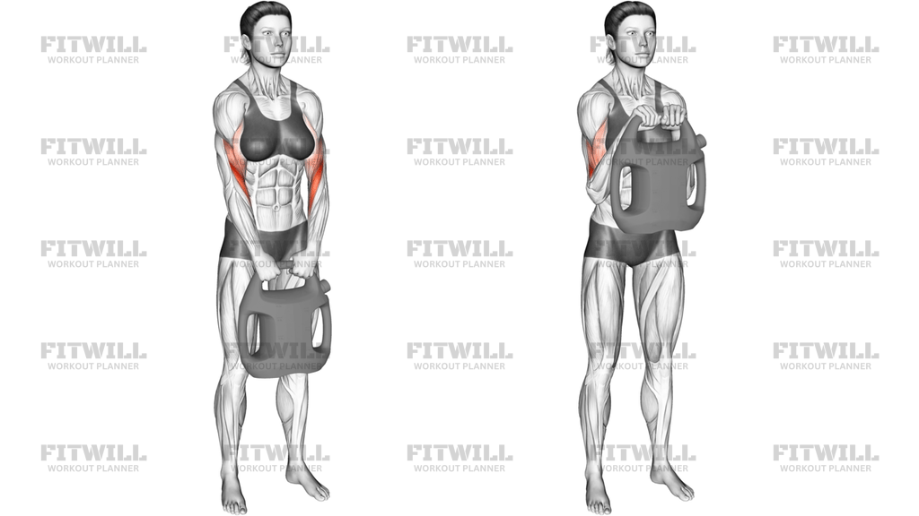 Bottle Weighted Reverse Curl