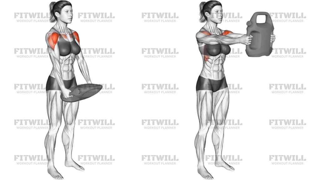 Bottle Weighted Front Raise