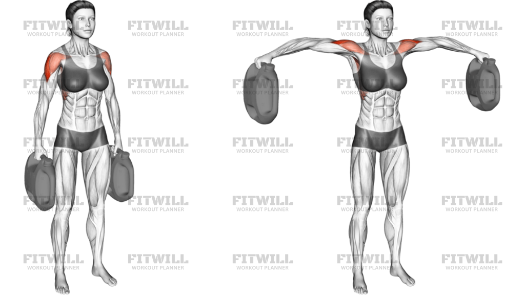 Bottle Weighted Lateral Raise