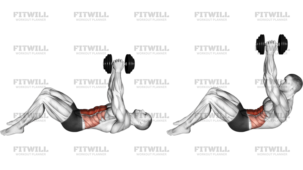 Dumbbell Straight Arm Crunch