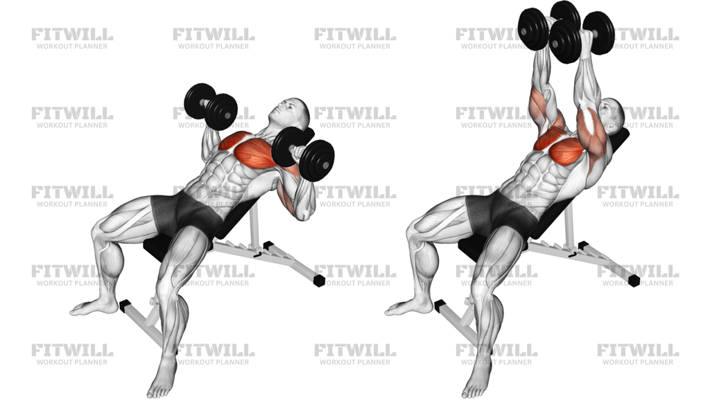 Dumbbell Incline Twist Press
