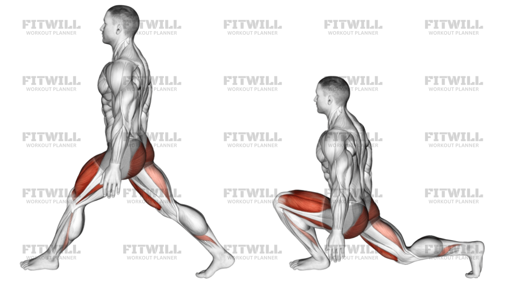 Bodyweight Low Split Squat