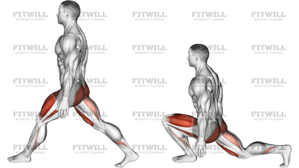 Bodyweight Low Split Squat
