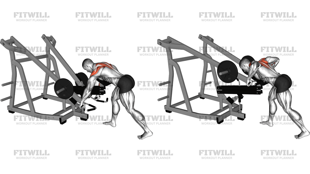 Lever Bent-Over Wide-Grip Row With Chest Support