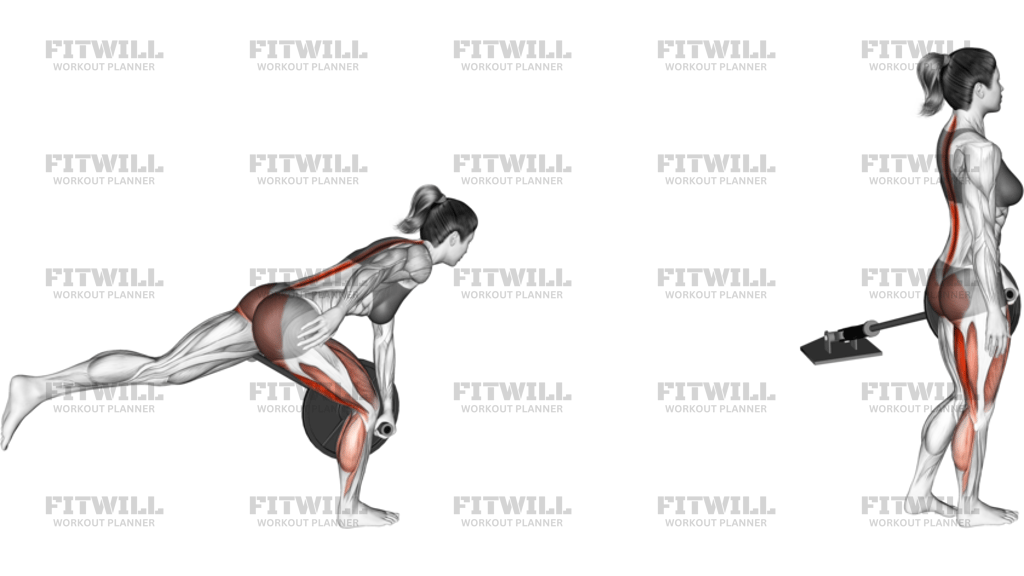 Landmine Single Leg Romanian Deadlift