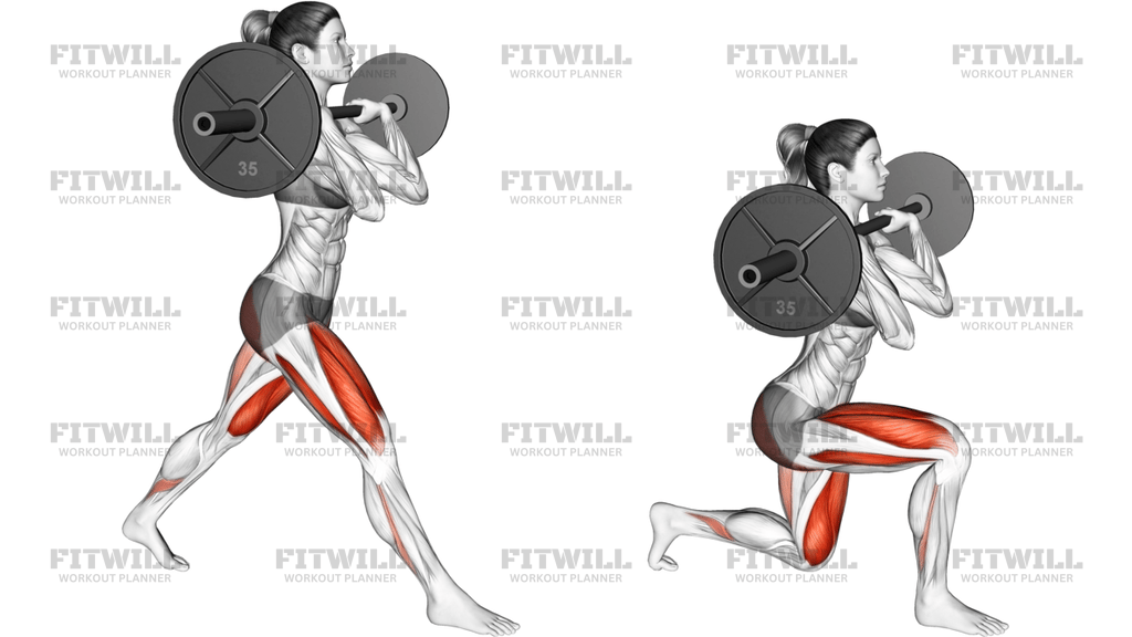 Barbell Front Rack Split Squat