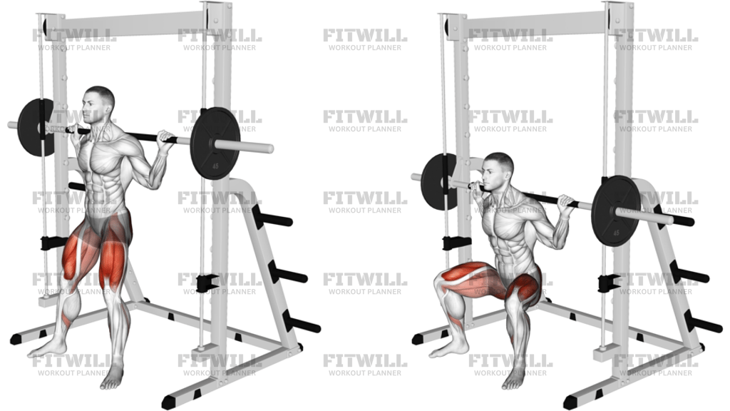Smith Sumo Chair Squat