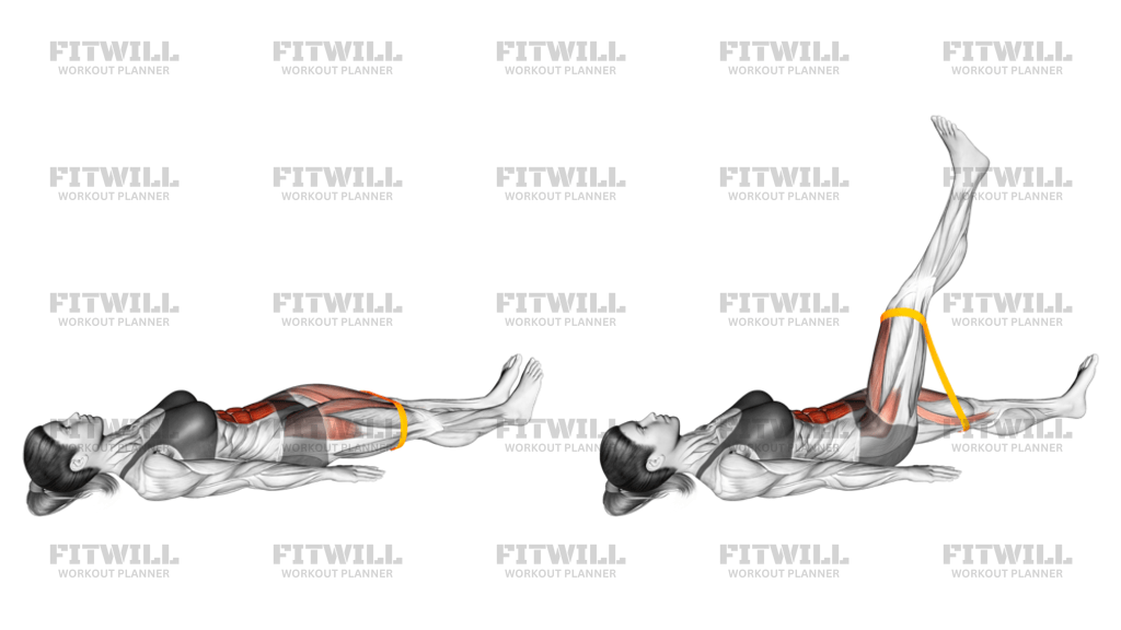 Lying leg curl resistance band hotsell