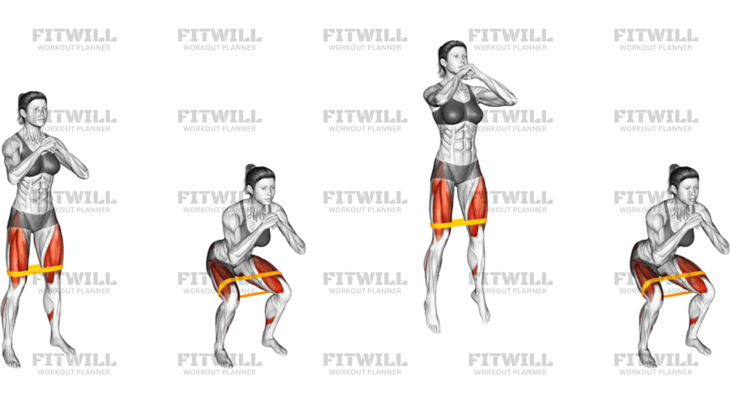 Resistance Band Squat Jump