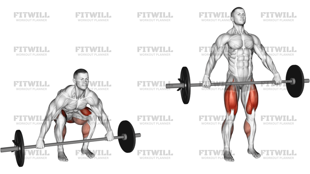 Barbell Snatch-Grip Deadlift