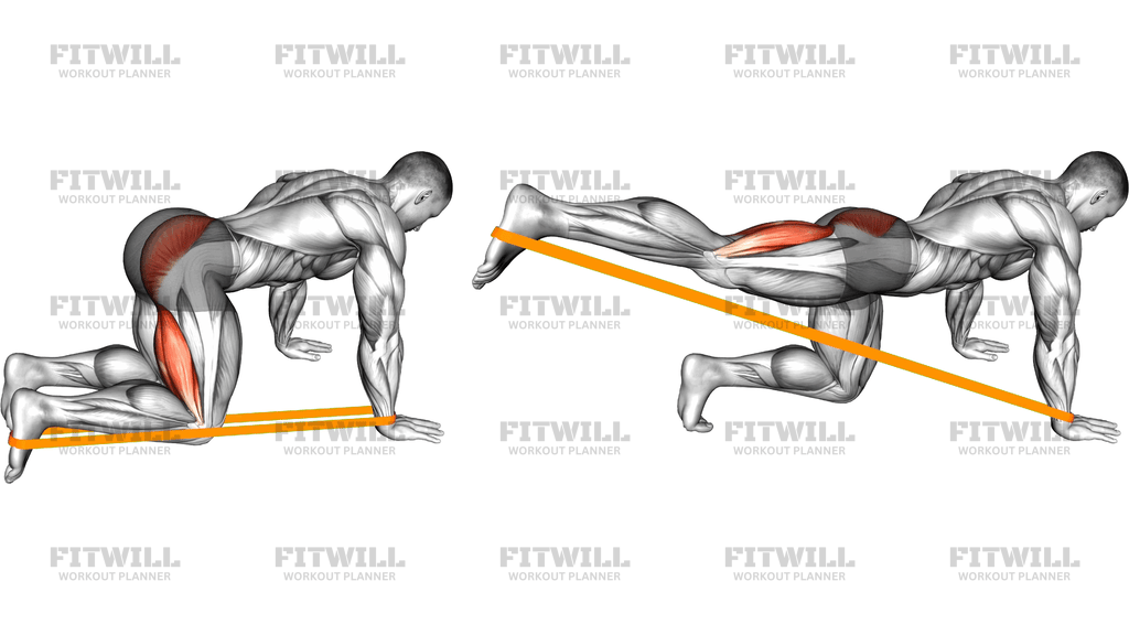Resistance Band Leg Kickback
