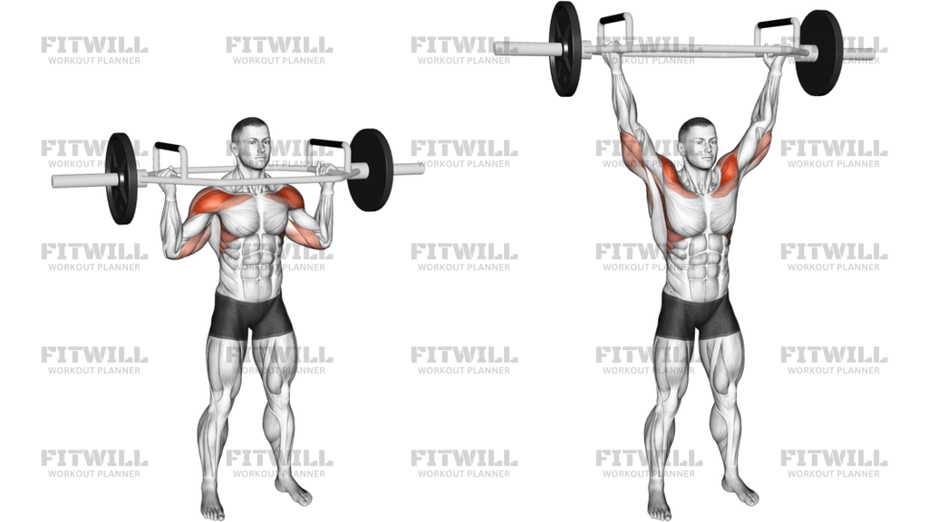 Trap Bar Overhead Press