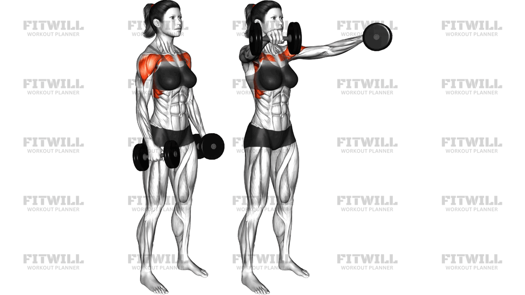 Dumbbell Lateral To Front Raise