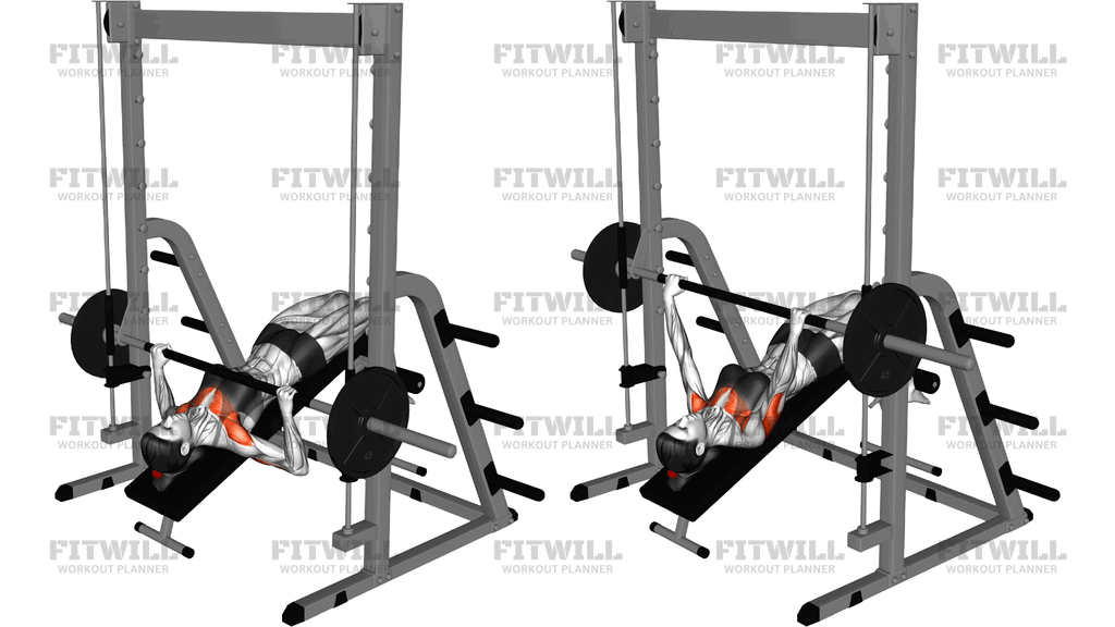 Smith Decline Bench Press