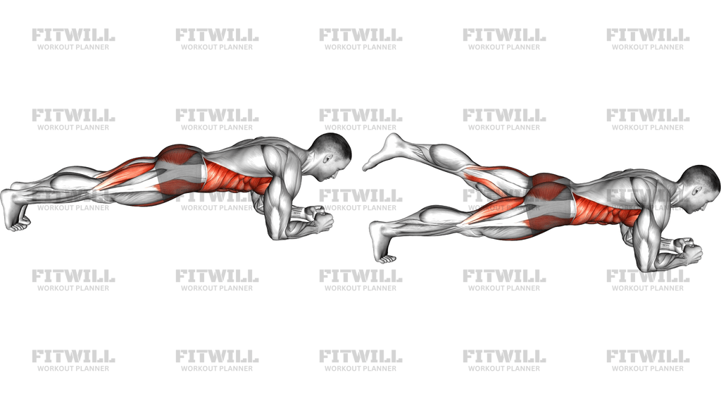 Low Plank Leg Raise