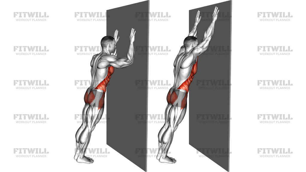 Long Plank Against Wall