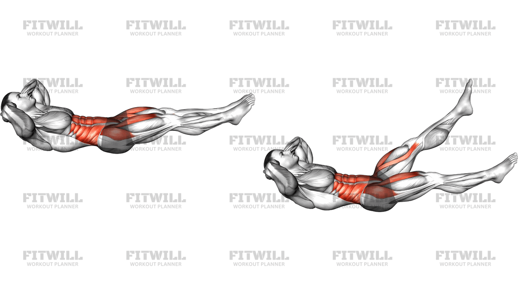 Alternate Leg Raise With Head Up (Version 2)