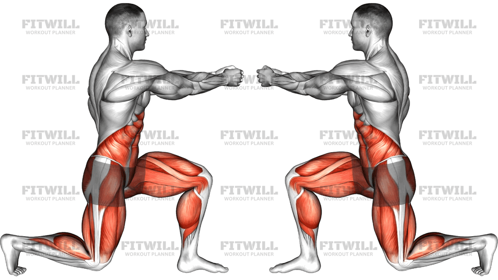 Static Lunge Rotational Chop