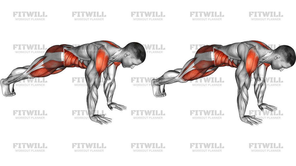 Double Plank Jack To 4 Mountain Climber