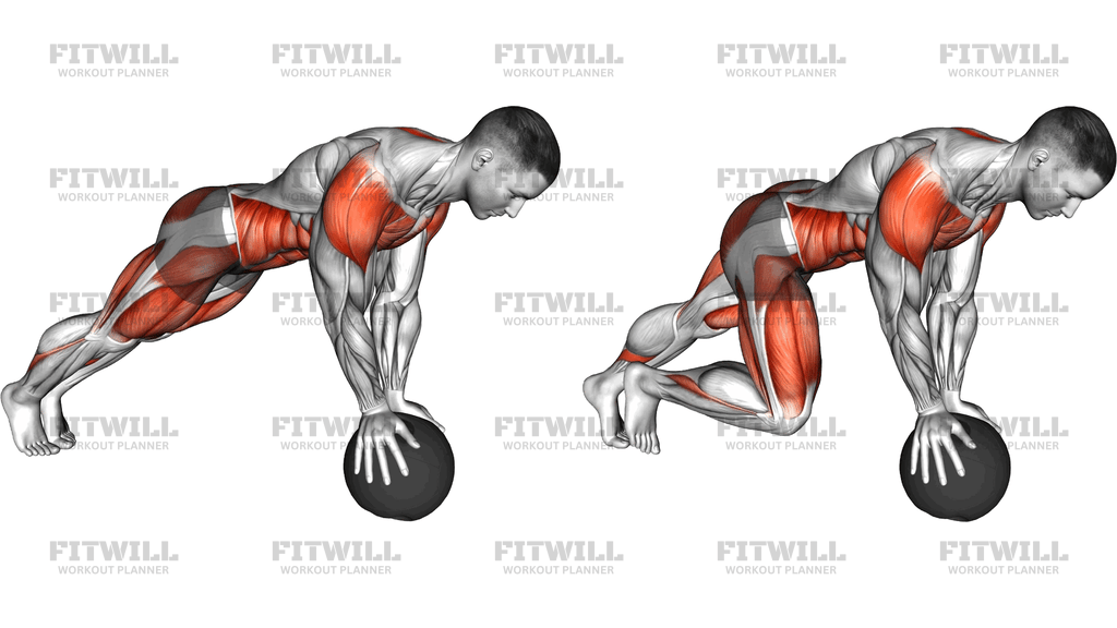 Medicine Ball Mountain Climber
