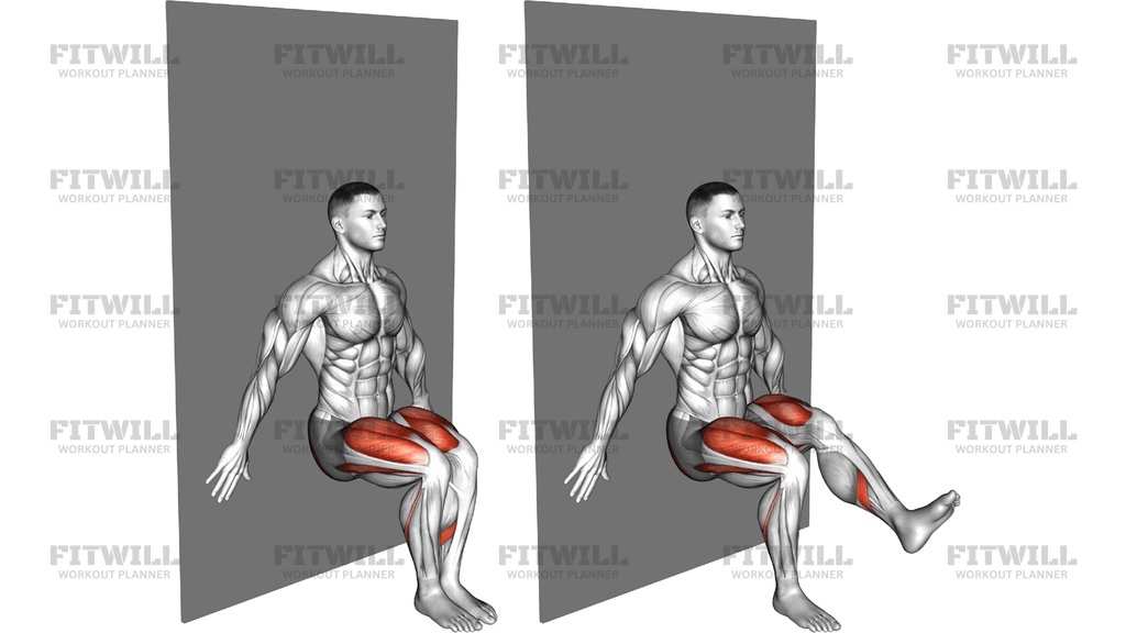 Alternate Single Leg Sit Wall
