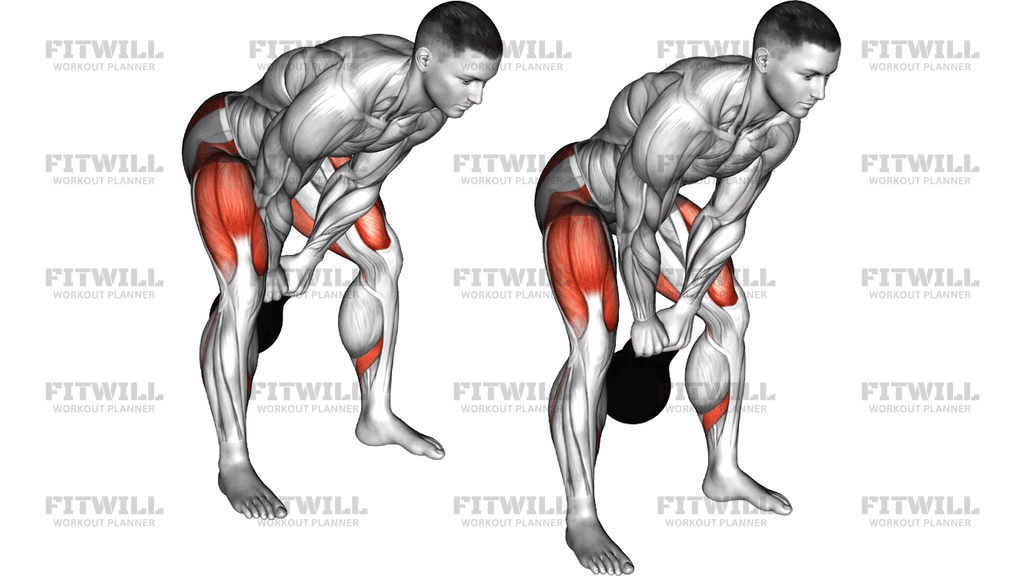 Kettlebell Swing To Goblet Squat