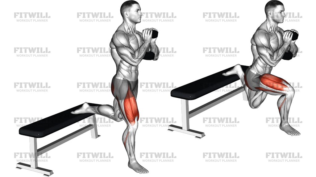 Dumbbell Goblet Bulgarian Split Squat