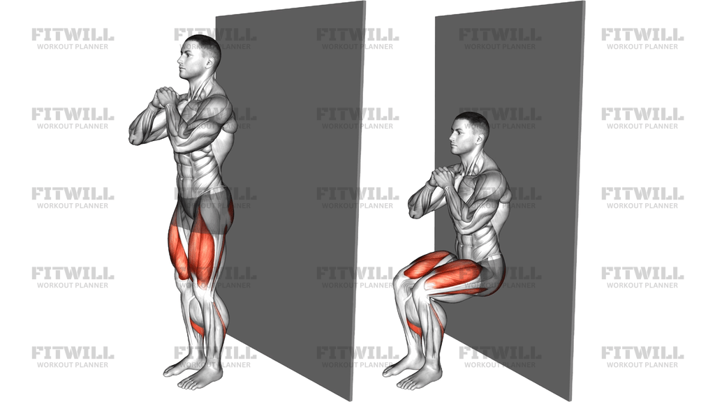 Wall Sit (Narrow Stance)