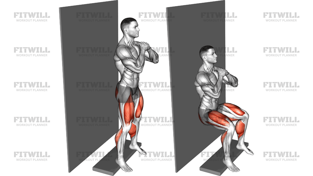 Wall Sit From Deficit