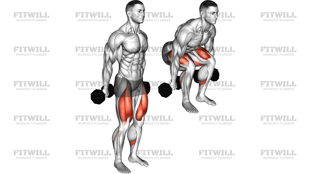 Dumbbell Hack Squat