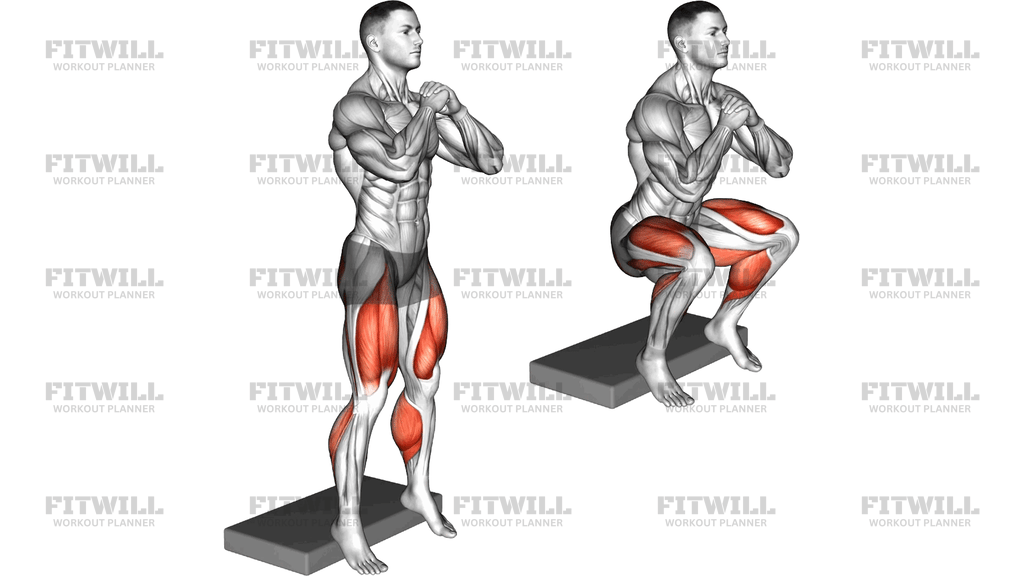 Bodyweight Heel Elevated Squat