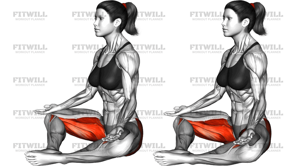 Bound Angle Yoga Pose Baddha Konasana
