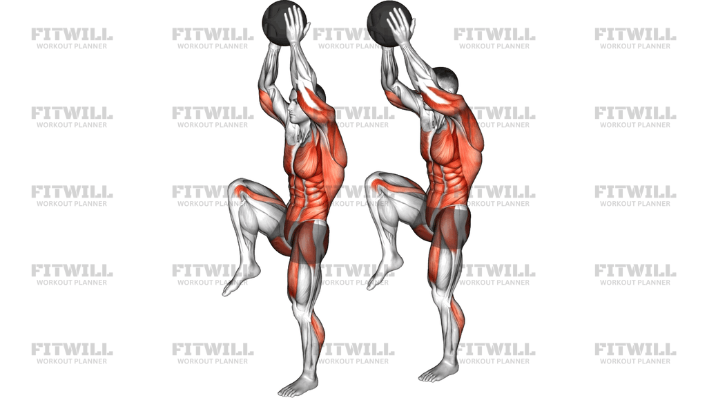 Medicine Ball Single Leg Slam