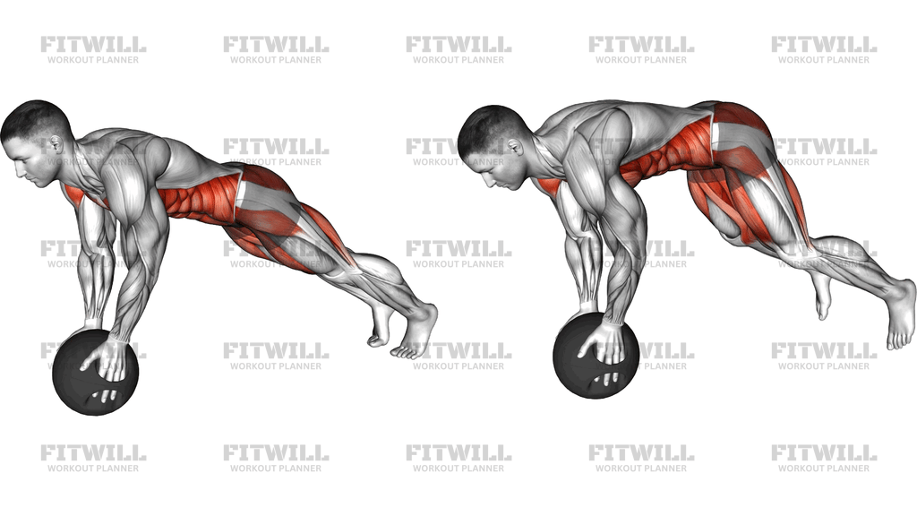 Medicine Ball Plank Jack