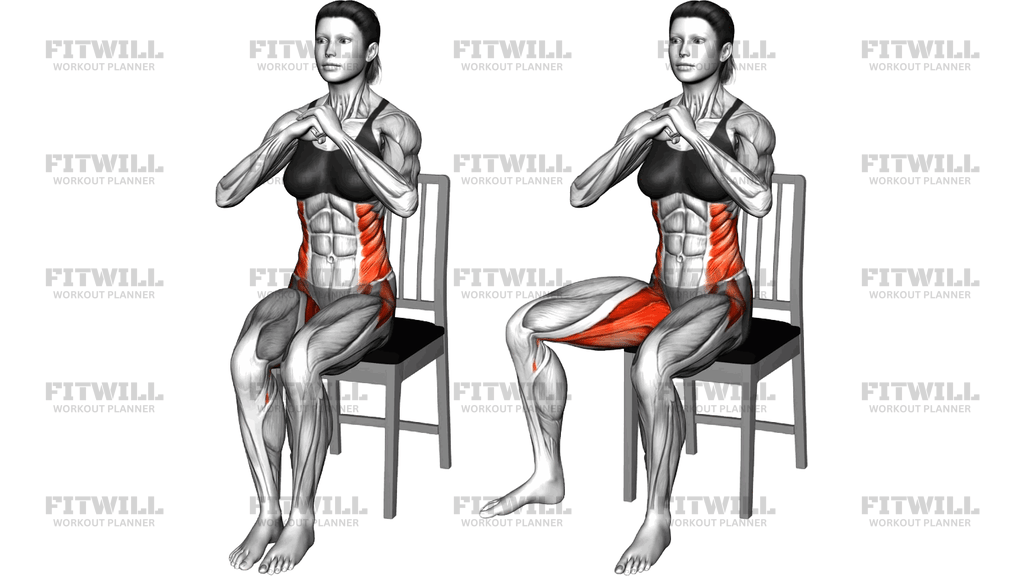 Sitting Alternate Abduction Twist On A Chair
