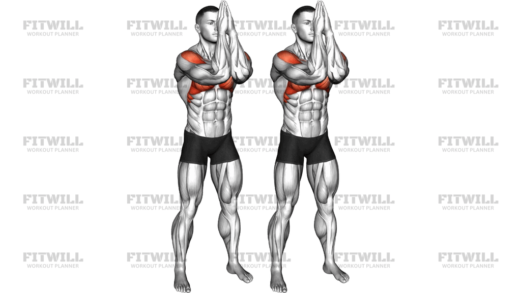 Elbow Prayer Push Circle Draw