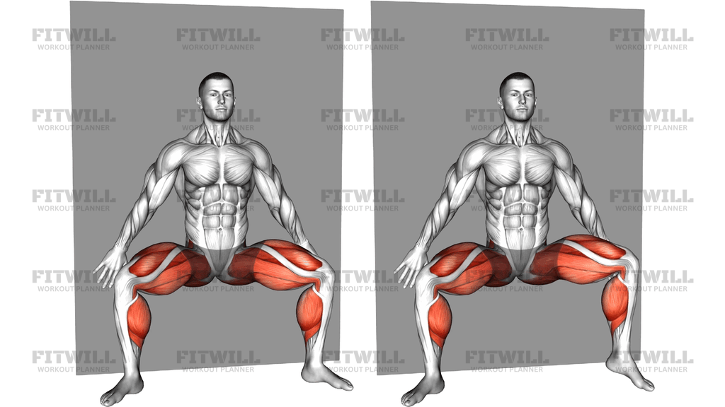 Half Squat Wall Tip Toe