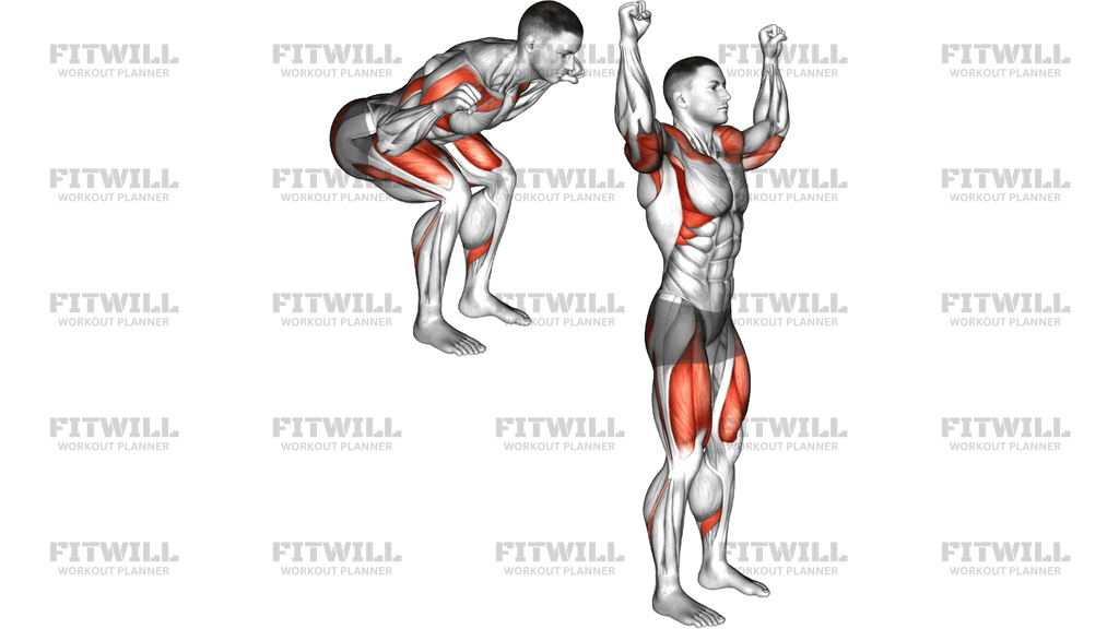 Squat Press Up